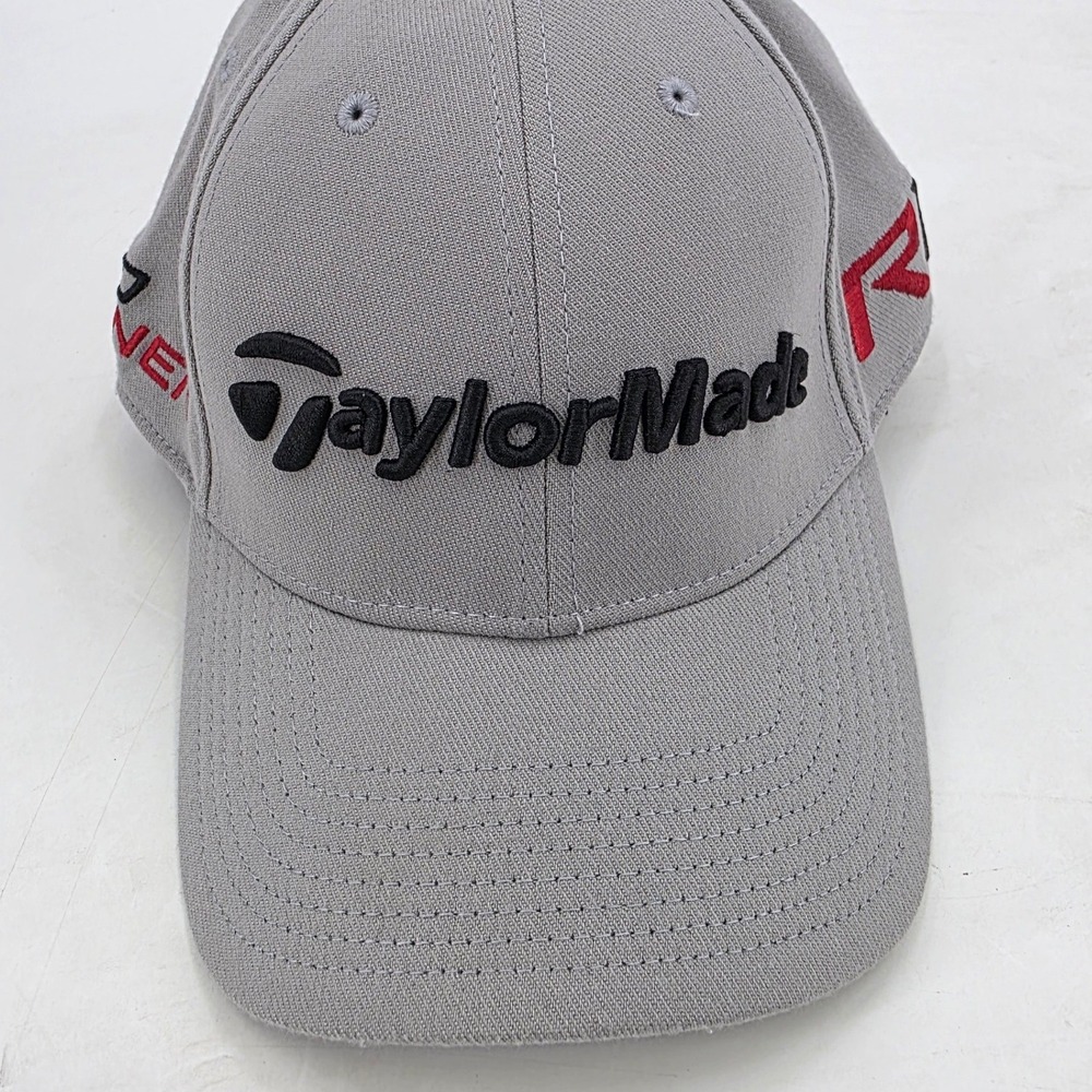 TAYLORMADE R15 AEROBURNER GOLF HAT NEW ERA 39THIRTY LARGE XL FITTED GRAY LOGOS